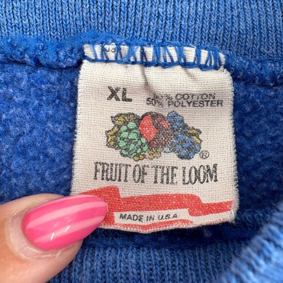 Minnesota Vintage Sweatshirt XL Blue Fruit Of The Loom Made In USA - Picture 2 of 5